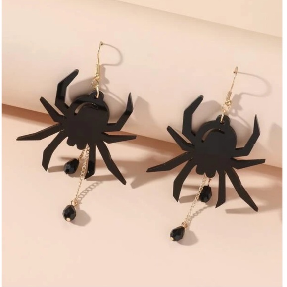 Spider Drop Earrings - Picture 2 of 2